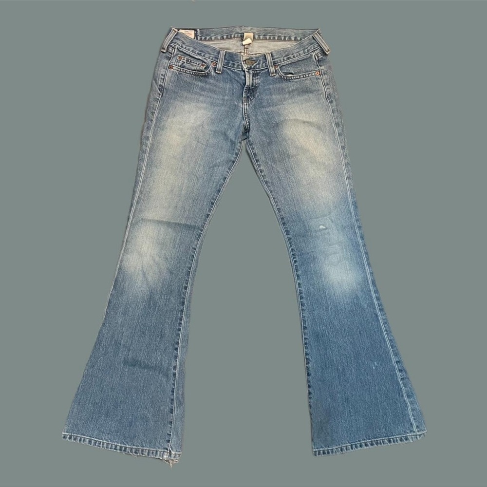 low rise y2k abercrombie flare jeans